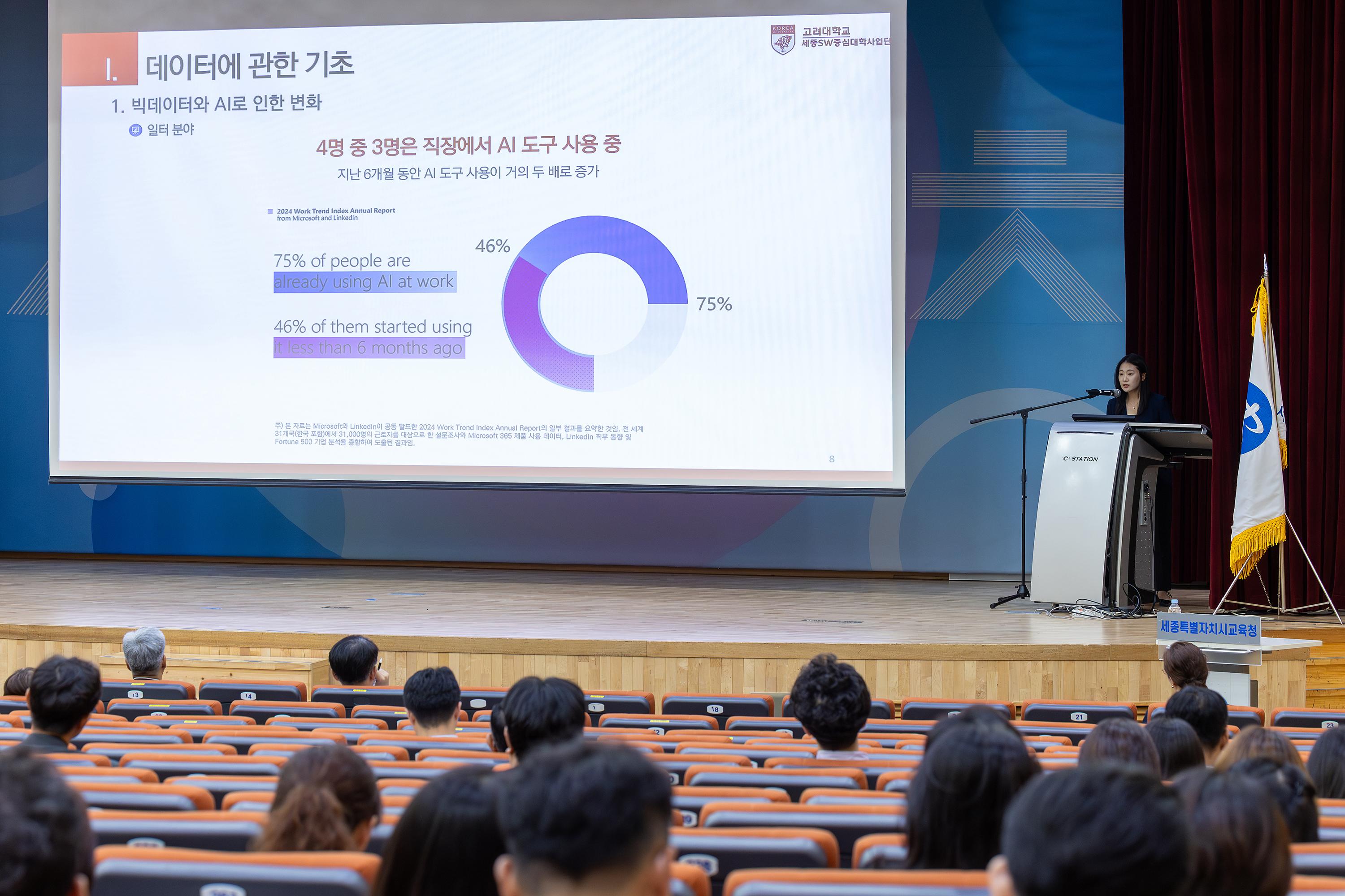 세종SW중심대학사업단 세종시교육청 전 직원 대상 AI 데이터 역량 강화 교육 진행